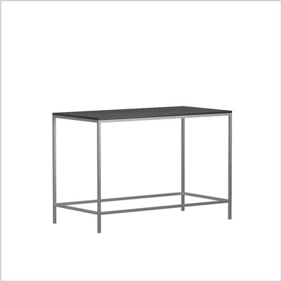 NewYork steel Stehtisch 160 x 80 schwarz V1 schraeg